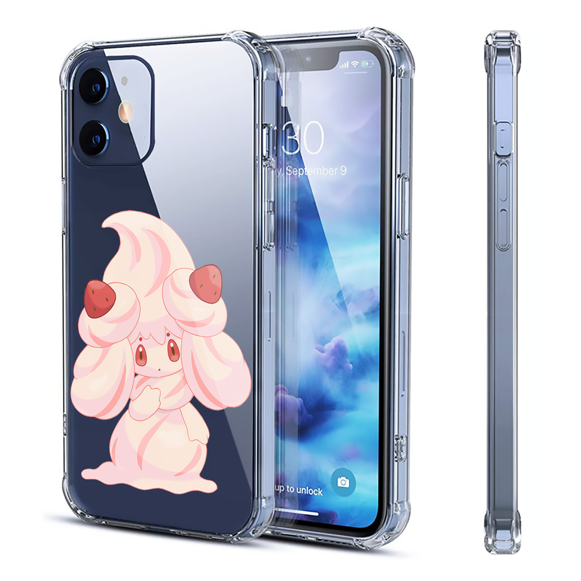 （画像用） ポケットモンスター Pokémon 【iPhone 12シリーズ対応】透明スマホケース（クリアソフトケース）